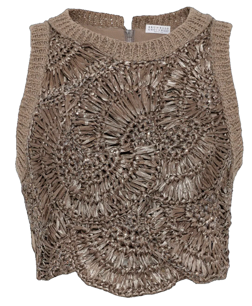 Brunello cucinelli knitted vest top Brunello Cucinelli