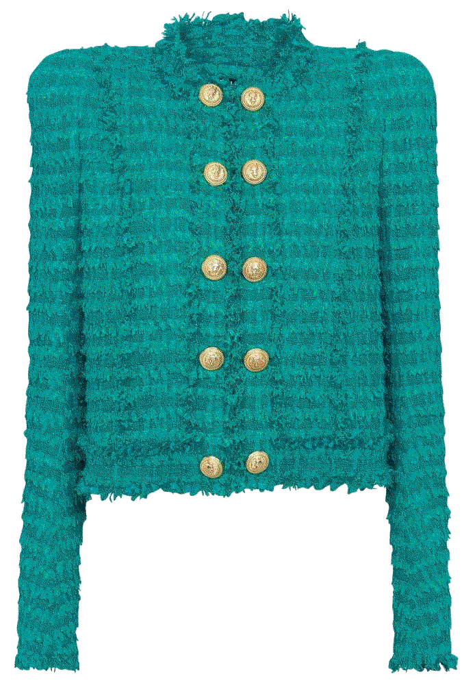 embossed-button detail jacket Balmain