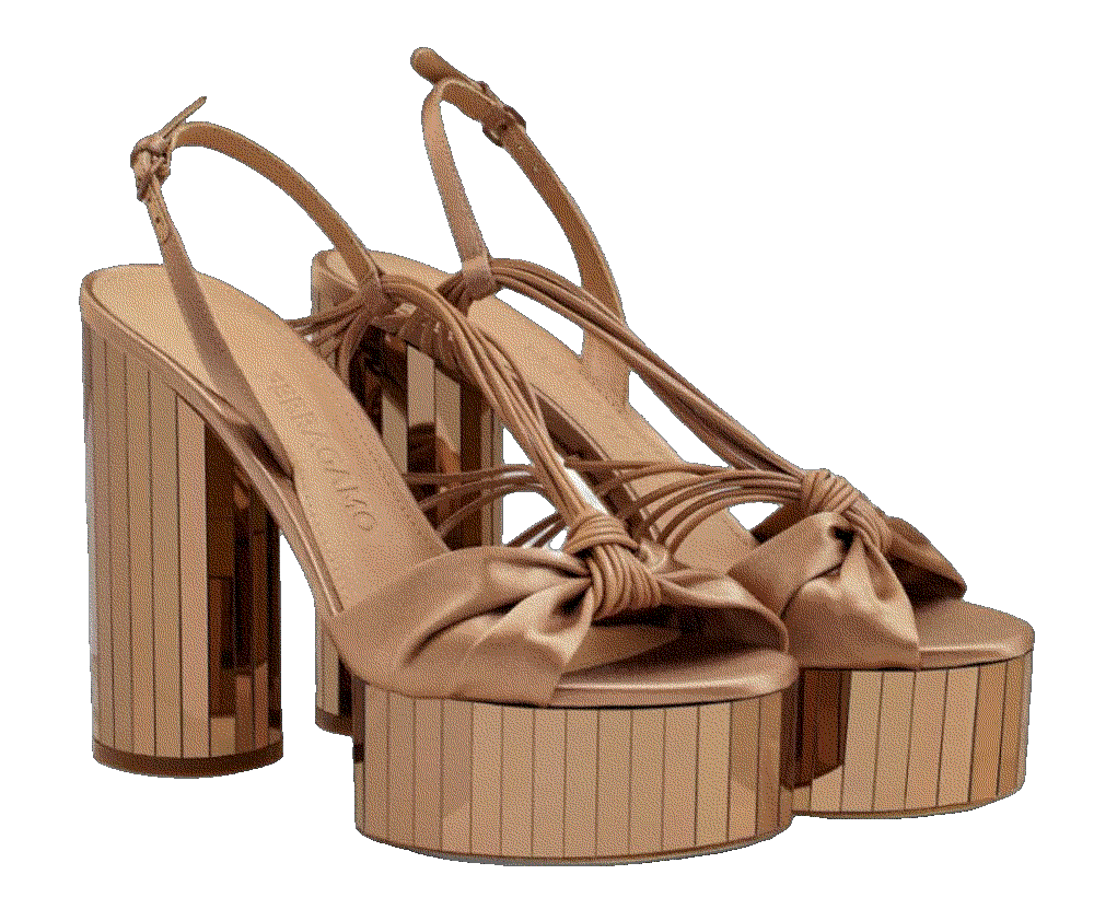 Ferragamo 125mm mirrored platform sandals item Ferragamo