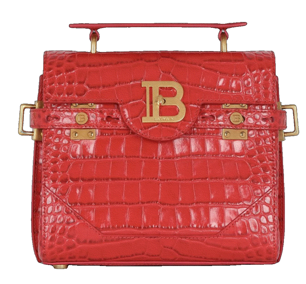 Balmain b buzz 23 crocodile embossed tote bag Balmain