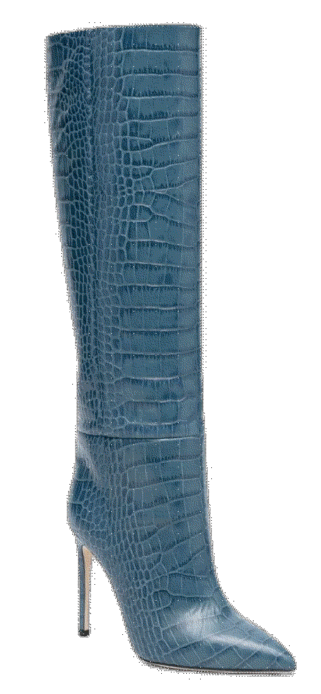 Paris texas embossed crocodile 95mm leather knee high boots Paris Texas