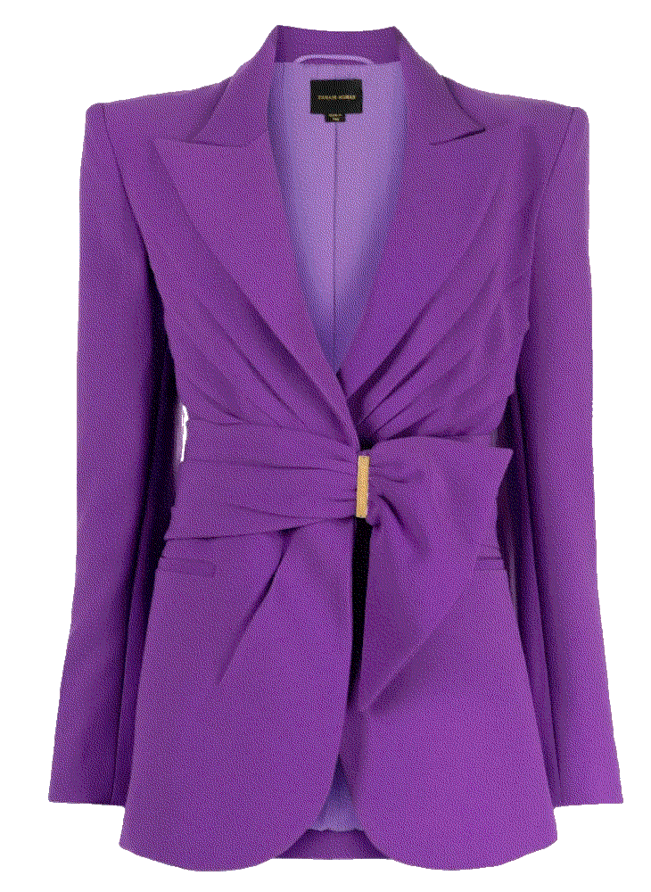 Zuhair murad gathered belted blazer Zuhair Murad