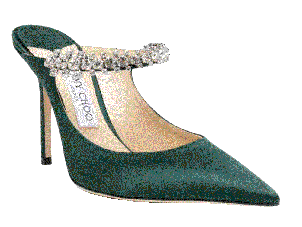 Jimmy Choo Bing 100mm crystal-embellished Mules Jimmy Choo