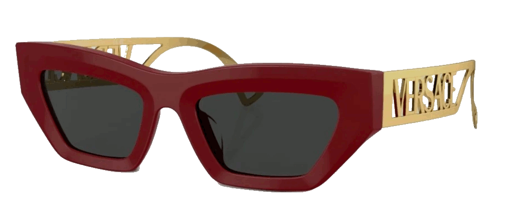 Versace eyewear logo embossed square frame sunglasses item Versace