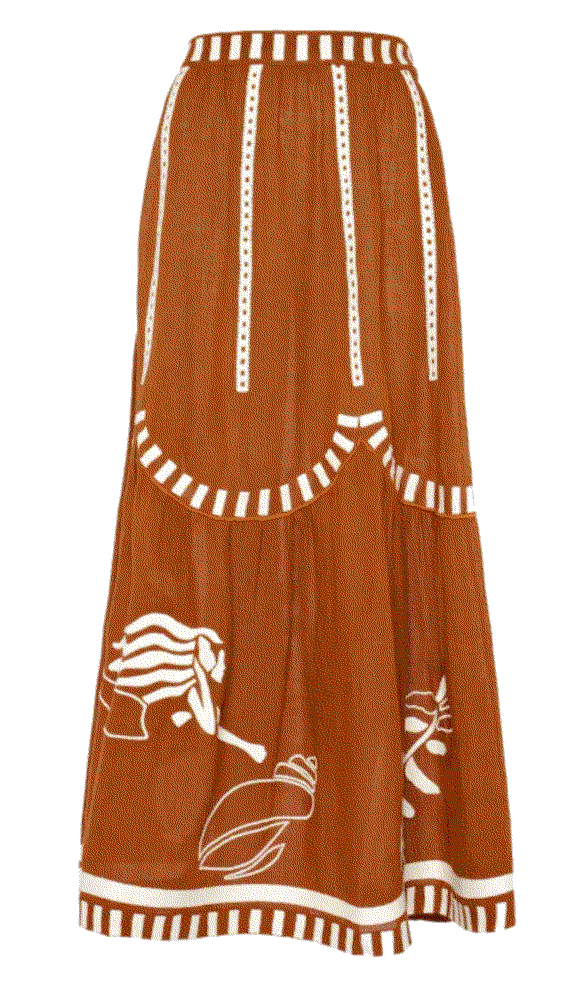 Eres graphic print maxi skirt item Eres