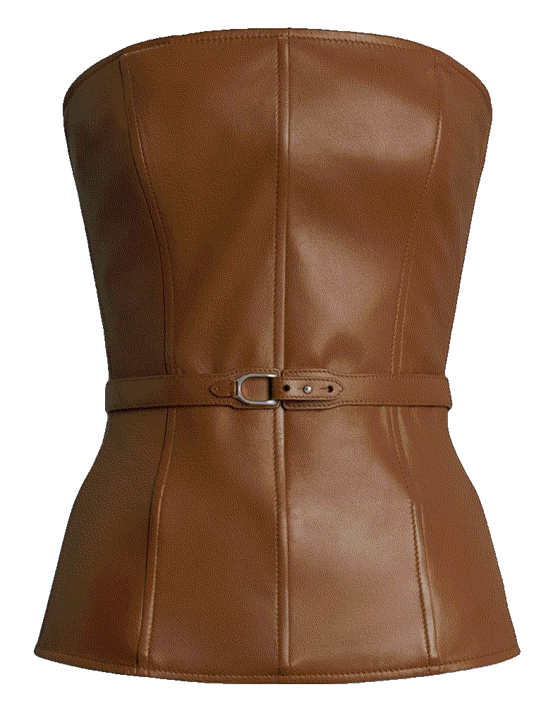 Ralph lauren collection buckle detail strapless top Ralph Lauren Collection 
