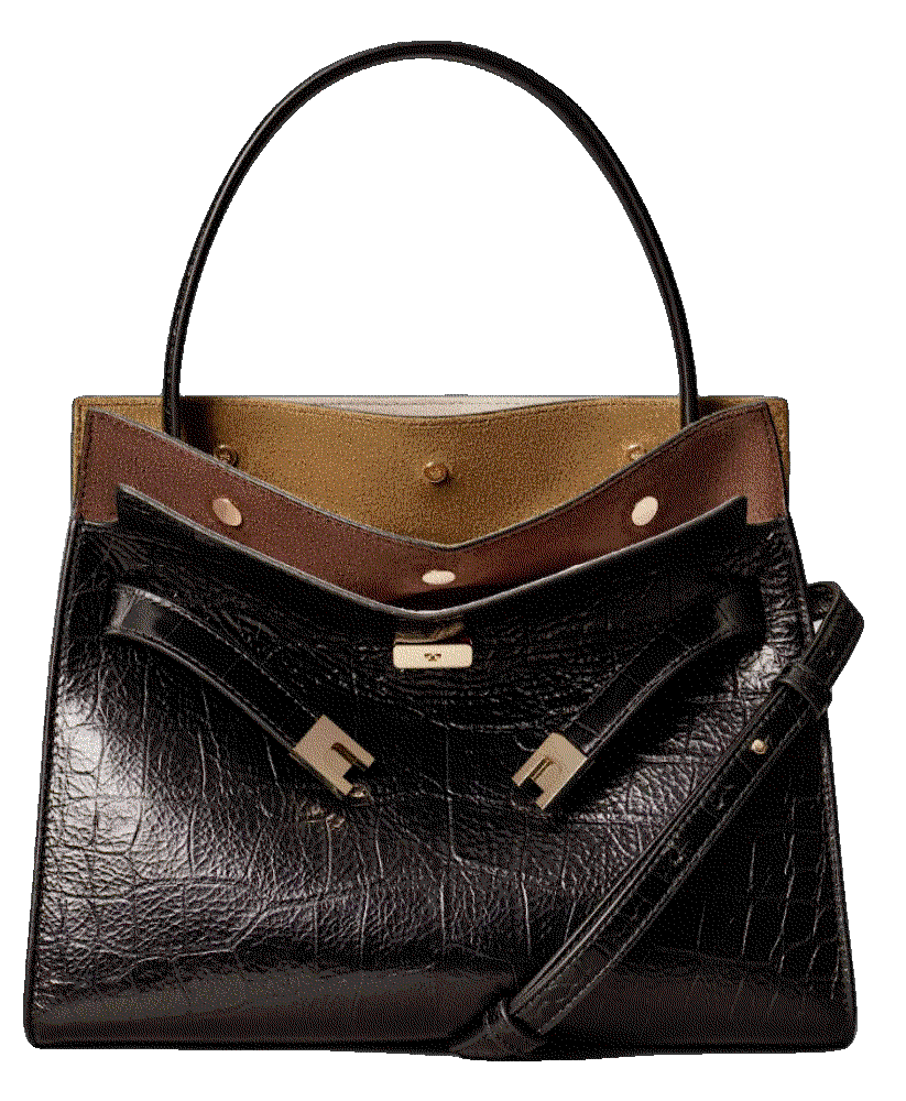 Tory burch small lee radziwill embossed double bag Tory Burch
