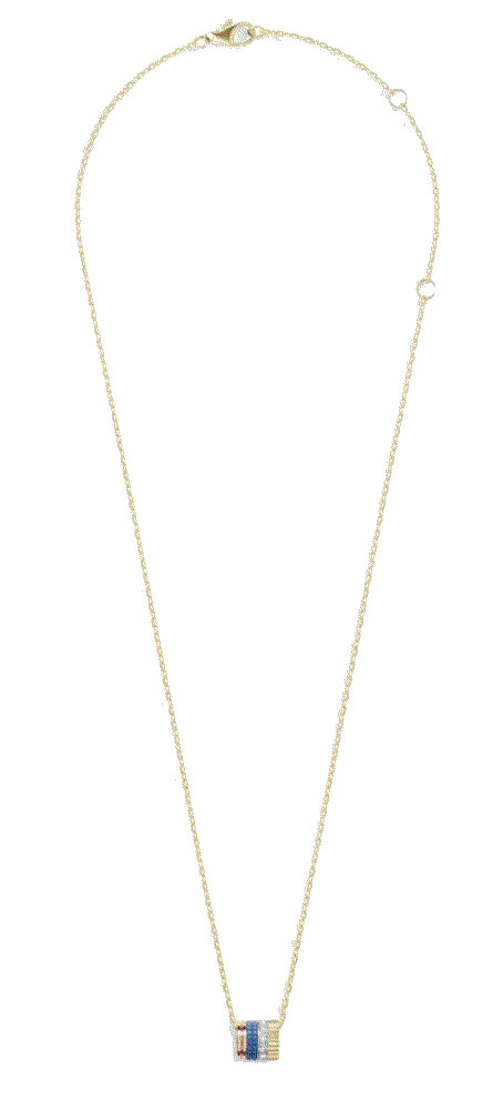 Boucheron 18kt recycled yellow gold quatre blue edition necklace item Boucheron