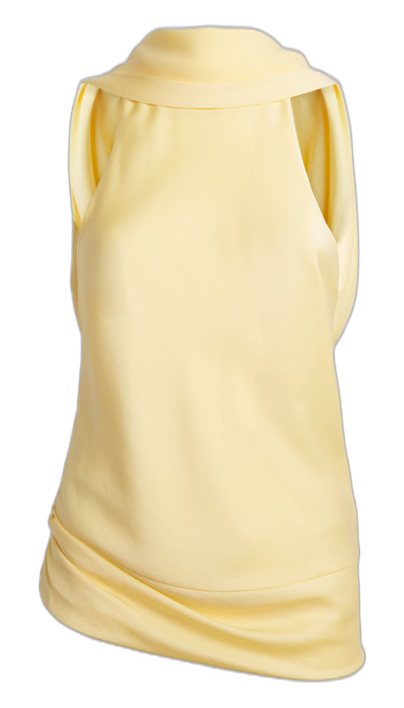 Satin Samira Cape Blouse Simkhai