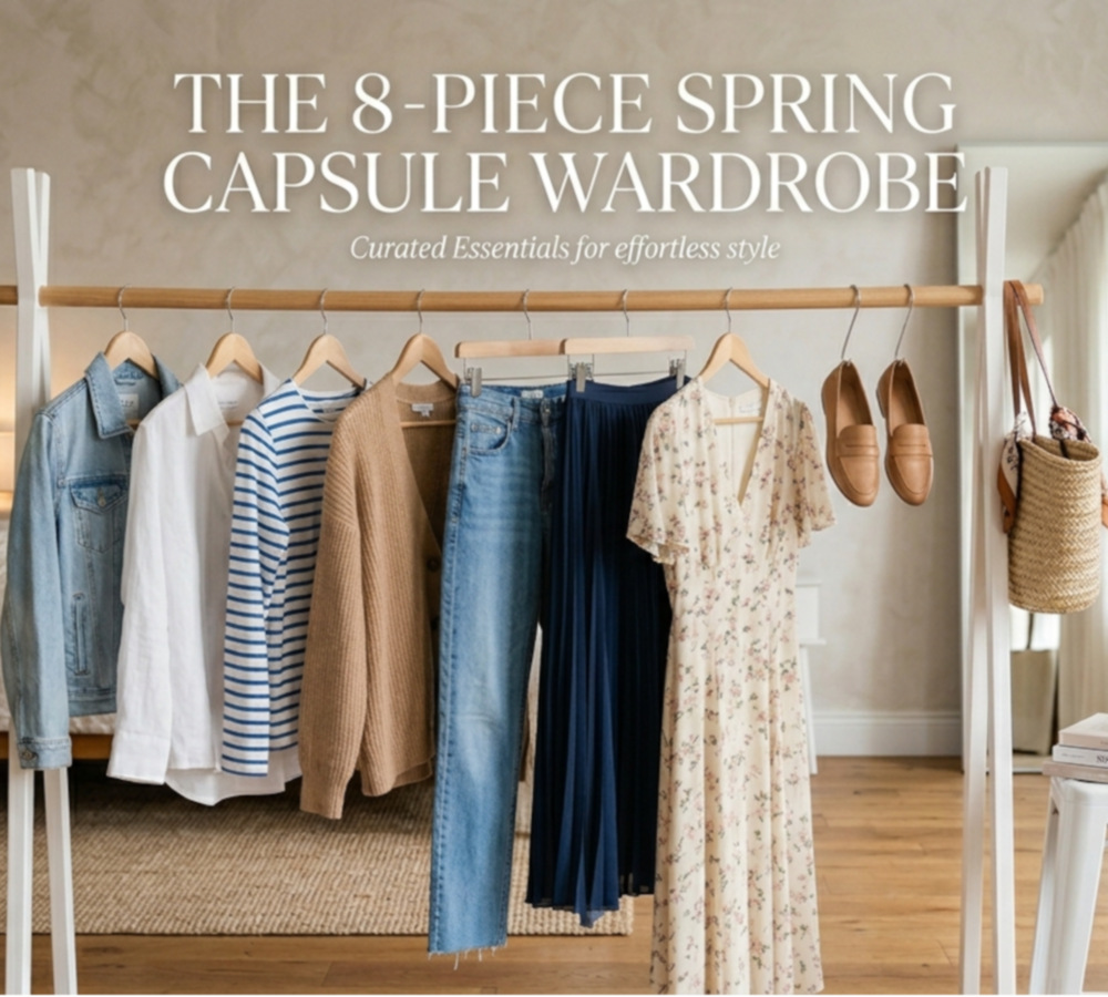 fashion and style tips The 8 Piece Spring Capsule Wardrobe